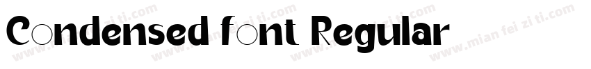 Condensed font Regular字体转换